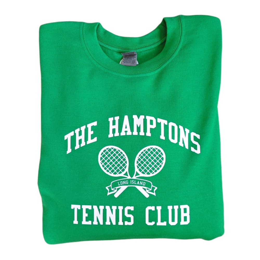 Green Hamptons Tennis Club Sweatshirt - Picture 4 of 7